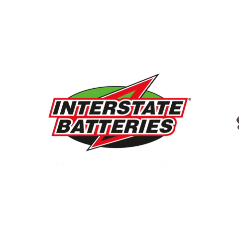 Mascot Pushing Sticker by Interstate Batteries