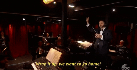 Wrap It Up We Want To Go Home Oscars 2017 GIF by The Academy Awards