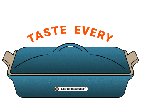 Give Thanks Eating Sticker by Le Creuset