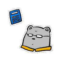 Mrbear Think Sticker by Soysauceeggrice Studio