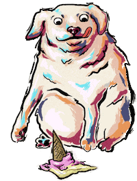 Hungry Ice Cream Sticker by Pásalo Chancho