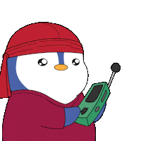 Lets Go Sticker by Pudgy Penguins