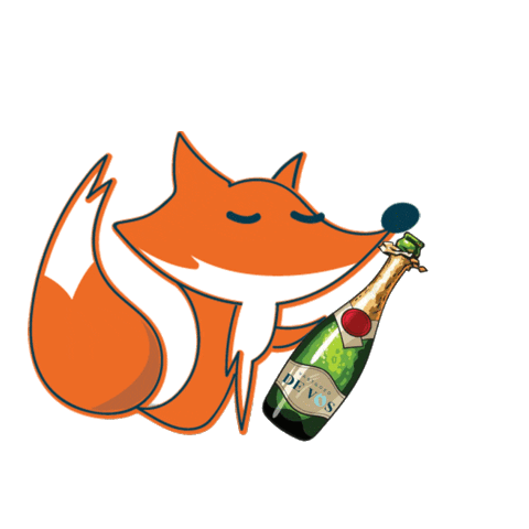 Happy Fox Sticker by vastgoeddevos