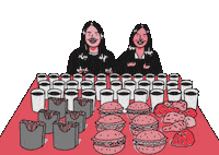 The Shining Dinner Sticker by Kanosena