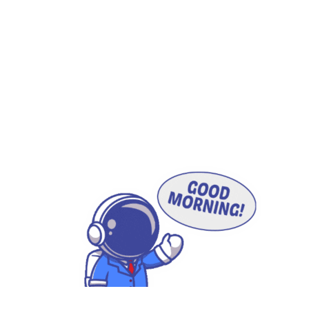 nextmedia good morning goodmorning astronaut Sticker