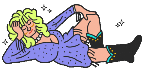Dolly Parton Sparkle Sticker by SXSW