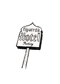 HotelFigueroaDTLA losangeles dtla downtownlosangeles hotelfigueroa Sticker