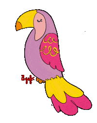 Hawaii Parrot Sticker by Il Gufo