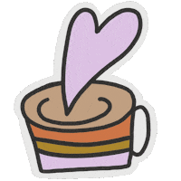 genegonz love heart coffee amor Sticker