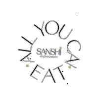 Sanshiibiza all you can eat ayce allyoucaneat sanshi Sticker