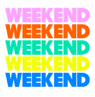 Friday Weekend Sticker by KWA