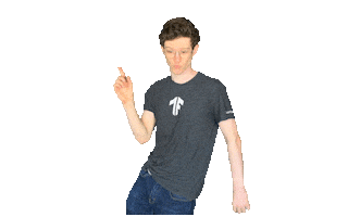 Dance Point Sticker by DareDevil Improv Comedy