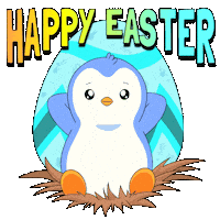 Easter Eggs Penguin Sticker by Pudgy Penguins