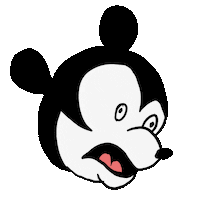 Mickey Mouse Pain Sticker by Heather Buchanan