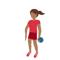 emojivid woman emoji handball playing Sticker