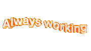 text working Sticker