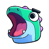 Dino What Sticker
