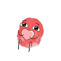 Thumbpaint love heart i love you hearts Sticker