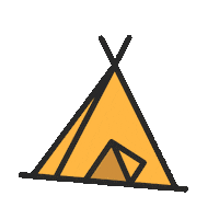 Tent Sticker by The Glamping Association