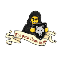 Wolf Laughing Sticker