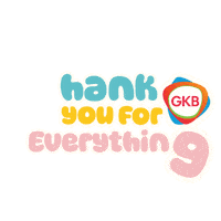 Thanks Thank You Sticker by GKB
