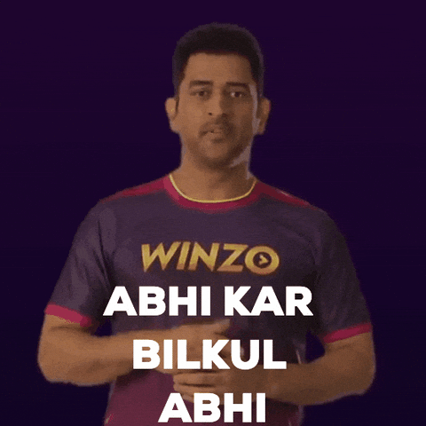 WinZO-Games giphyupload now dhoni msd GIF