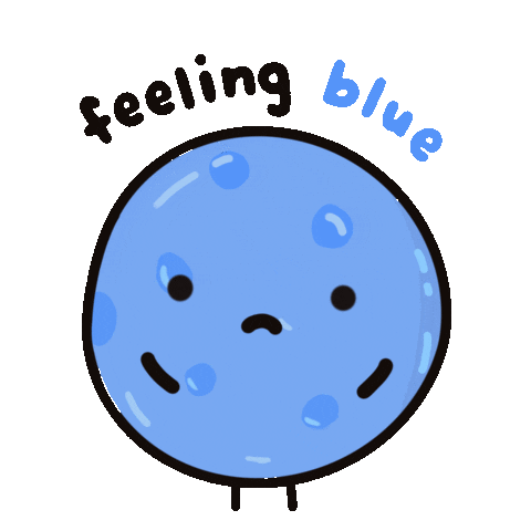 Sad Blue Cheese Sticker