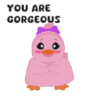 You Are Pretty Good Morning Sticker by Duckeys.com