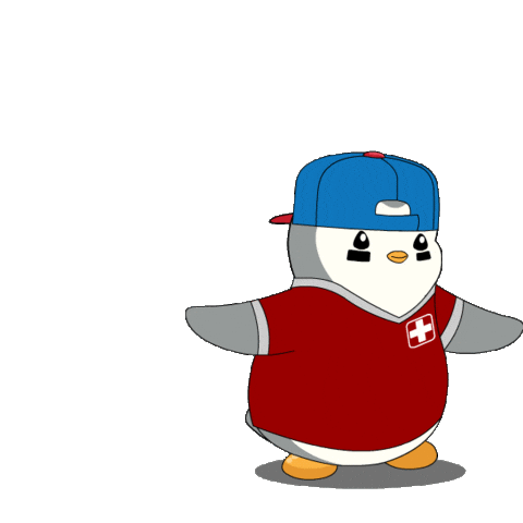 Team Switzerland Soccer Sticker by Pudgy Penguins