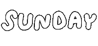 Weekend Sunday Sticker