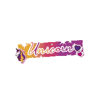 Enabl unicorn hartjes regenboog sterren Sticker