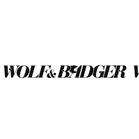 wolfandbadger wb wolfandbadger wolf badger Sticker