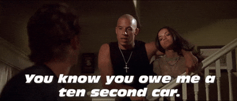 You Owe Me A Ten Second Car