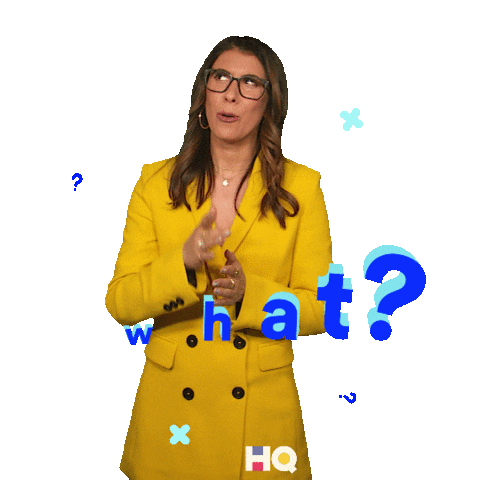 yeah right wtf Sticker by HQ Trivia