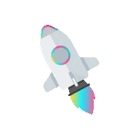 Flying To The Moon Sticker by Het Beweegt