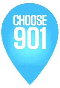 memphis pin drop Sticker by Choose901