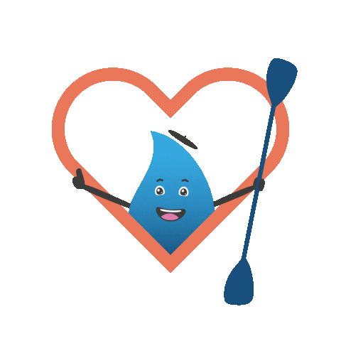 Splash Kayaking Sticker by paucanoe