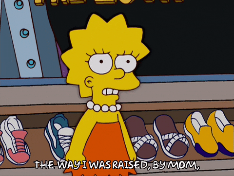 lisa simpson shoes GIF