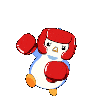 Angry Fight Sticker by Pudgy Penguins