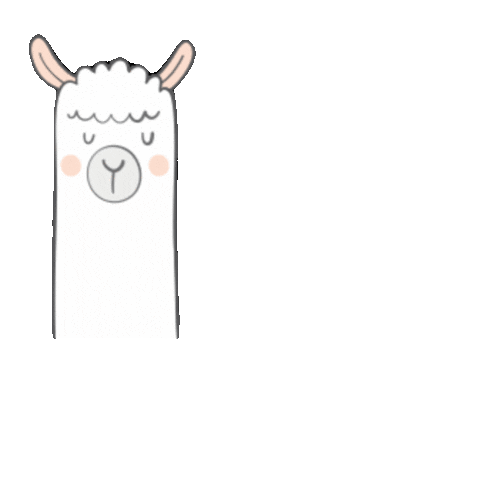 LazyLamaNL giphyupload blink llama lama Sticker