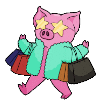 Star Shopping Sticker by Piggyverse