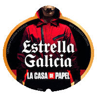 La Casa De Papel Beer Sticker by Estrella Galicia