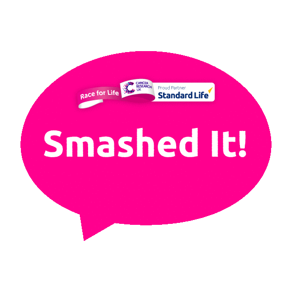 StandardLifeUK giphyupload pink running racing Sticker