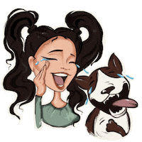 Dog Смеюсь Sticker