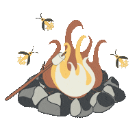 Camping Smoky Mountains Sticker