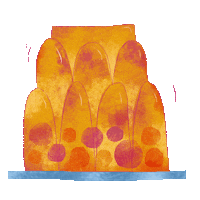 nicsquirrell party food eat dessert Sticker