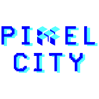 Pixel City Sticker by DW_DOS