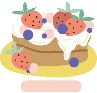 Fruit Pancakes Sticker by Pluk Amsterdam