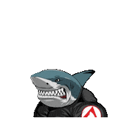 SHARKRIG workout shark workhard allenamento Sticker