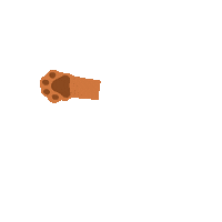 VanMuppen dog paw hund paws Sticker